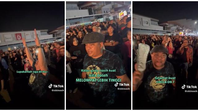 Fans Sejati, Pria Ini Berhasil Tebak Lagu Sheila on 7 di Konser 'Tunggu Aku di Jakarta'