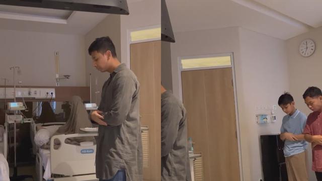 Terserang DBD, Ini 7 Potret Fairuz A Rafiq dan Anak Rayakan Lebaran di Rumah Sakit