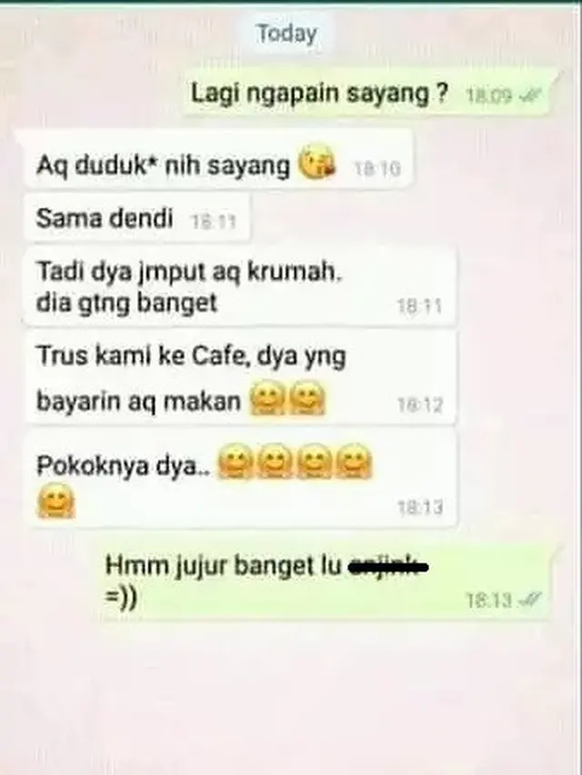 6 Chat Punya Pacar Jujur Ini Malah Bikin Geregetan, Kocak