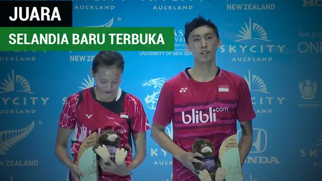 Berita video momen pebulutangkis Indonesia, Ronald / Annisa Saufika, juara di Selandia Baru Terbuka 2017.