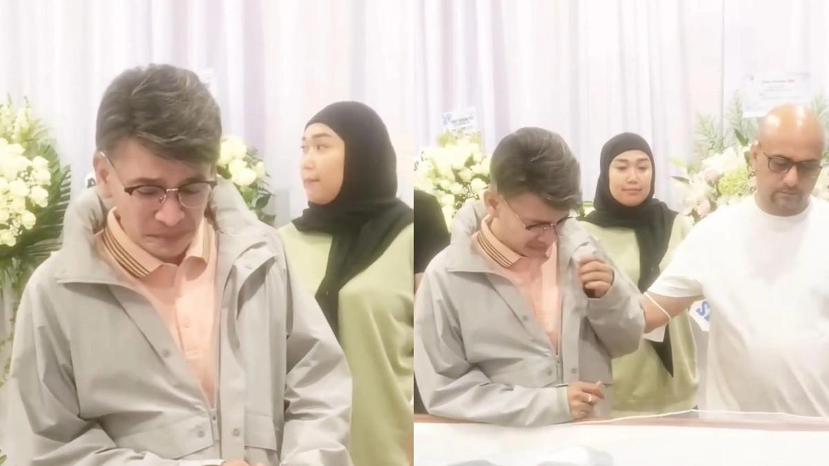 5 Potret Ruben Onsu Melayat Ayah Sarwendah, Bukti Hormat dan Empati Meski Telah Berpisah