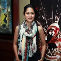 Prisia Nasution menghadiri pemutaran trailer film 3. (Deki Prayoga/Bintang.com)