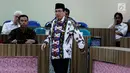 Rais Syuriah NU, KH Masdar Farid Mas'udi saat menghadiri diskusi, di Jakarta, Rabu (13/12).  Diskusi tersebut membahas "Hubungan Islam dan Pancasila". (Liputan6.com/JohanTallo)