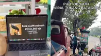 Viral Tukang Batagor Pakai Macbook Pro untuk Jasa Photobooth, Bayar Hanya Rp1.000, (Dok: TikTok @kebagyn)