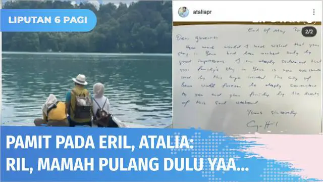 VIDEO: Pamit pada Eril, Pesan Menyentuh dari Atalia Praratya: Ril, Mamah Pulang Dulu..