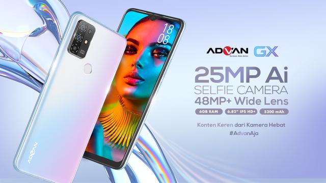 Advan GX, Smartphone Rp 2 Juta dengan Kamera 48MP dan RAM 6GB