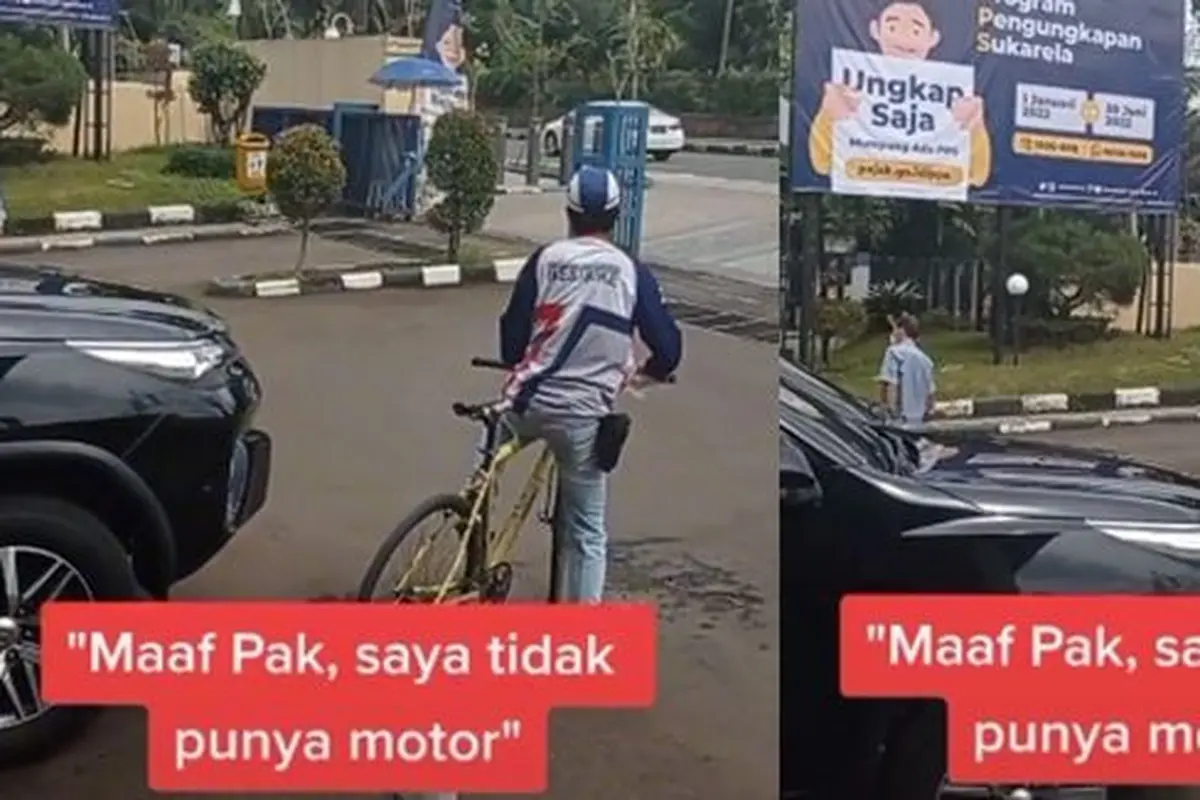 Kurir sepeda (TikTok/@ariffebri86)