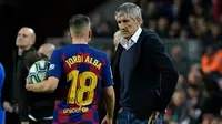 Pelatih Barcelona, Quique Setien. (AFP/Lluis Gene)