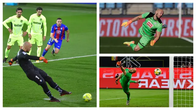 FOTO: Marko Dmitrovic, Kiper Pertama yang Berhasil Cetak Gol di 10 Tahun Terakhir La Liga