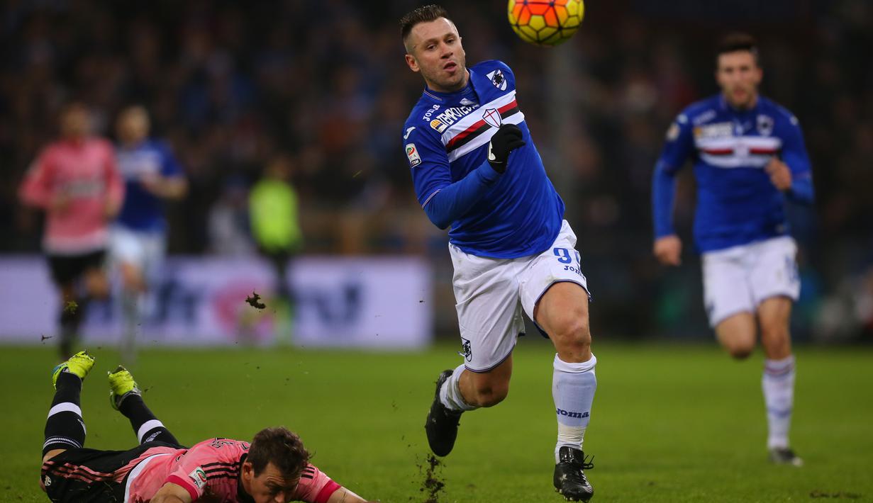 3. Antonio Cassano - Pemain yang memiliki bakat yang luar biasa sejak bergabung bersama Bari. Tercatat klub macam Real Madrid, AS Roma dan AC Milan pernah menggunakan jasanya. (AFP/Marco Bertorello)
