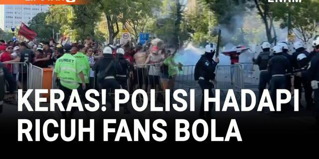 Perayaan Juara Flamengo Ricuh, Polisi Lepaskan Gas Air Mata dan Peluru Karet