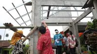 Pembangunan rumah tahan gempa Rumah Unggul Sistem Panel Instan (Ruspin) dari Dinas Perumahan Rakyat dan Kawasan Permukiman (Disperakim) Jawa Tengah.