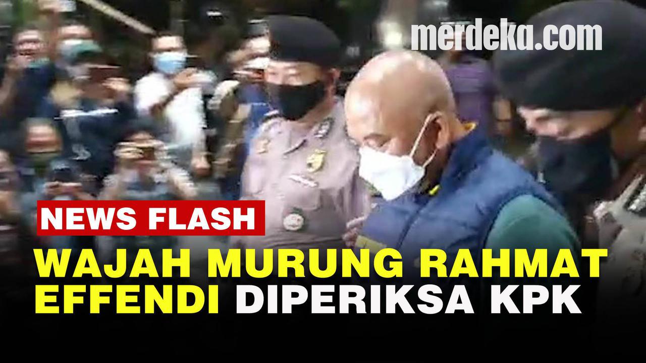 VIDEO: Tertunduk saat Tiba di KPK, Wali Kota Bekasi Rahmat Effendi Irit Bicara