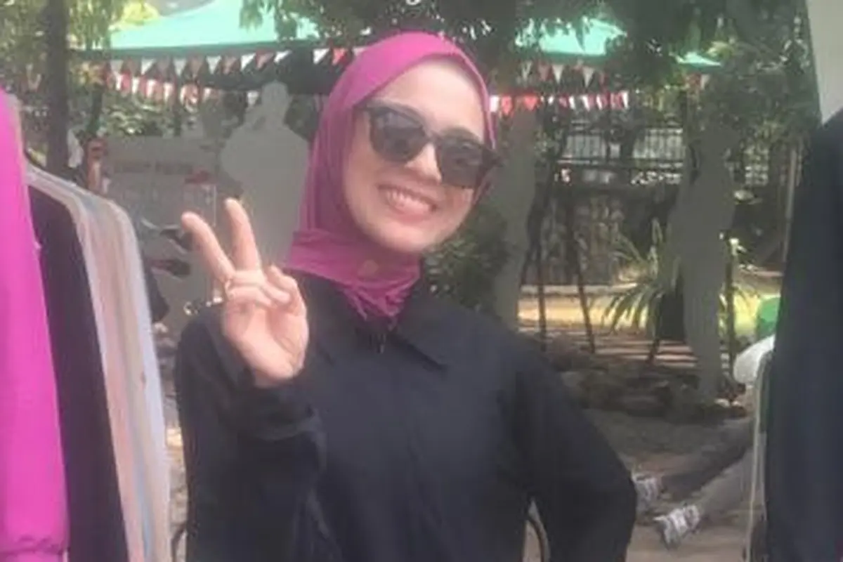 Nycta Gina bergaya saat olahraga (Istimewa)