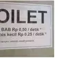 Tarif Toilet Umum Ini Bikin Geleng-geleng Kepala, Harus Mikir Keras (sumber:Instagram/ngi_gis_palembang)