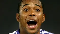 Real Madrid's Robinho reacts during a Spanish league football match against Almeria at the Mediterraneo Stadium in Almeria on February 2, 2008. AFP PHOTO/JOS&Eacute; LUIS ROCA 