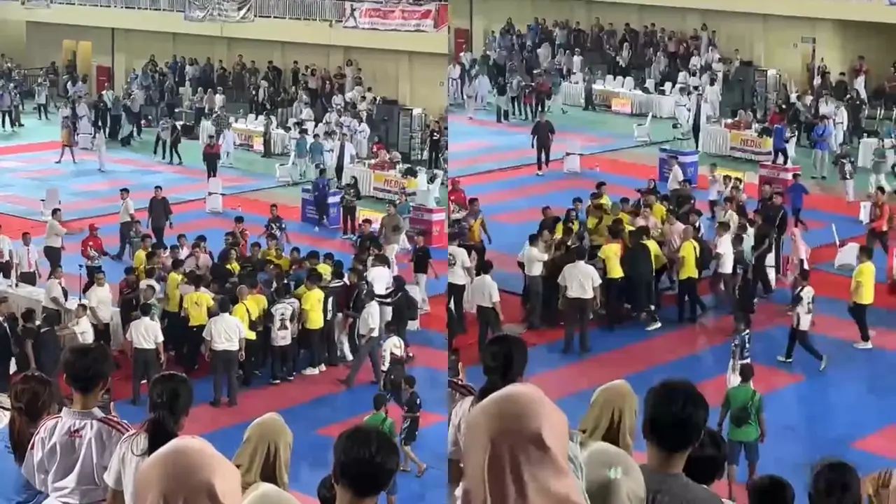 Viral Video Ricuh Kejurnas Karate Piala Presiden 2026 di Lampung, Kontingen Protes hingga Soroti Medali dan Sertifikat