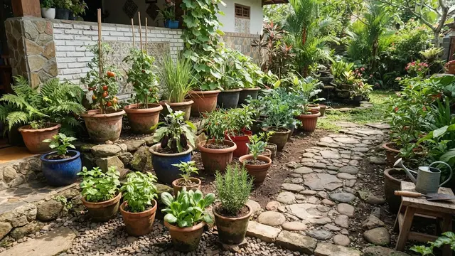 Atur Jarak Tanam dan Posisi Pot