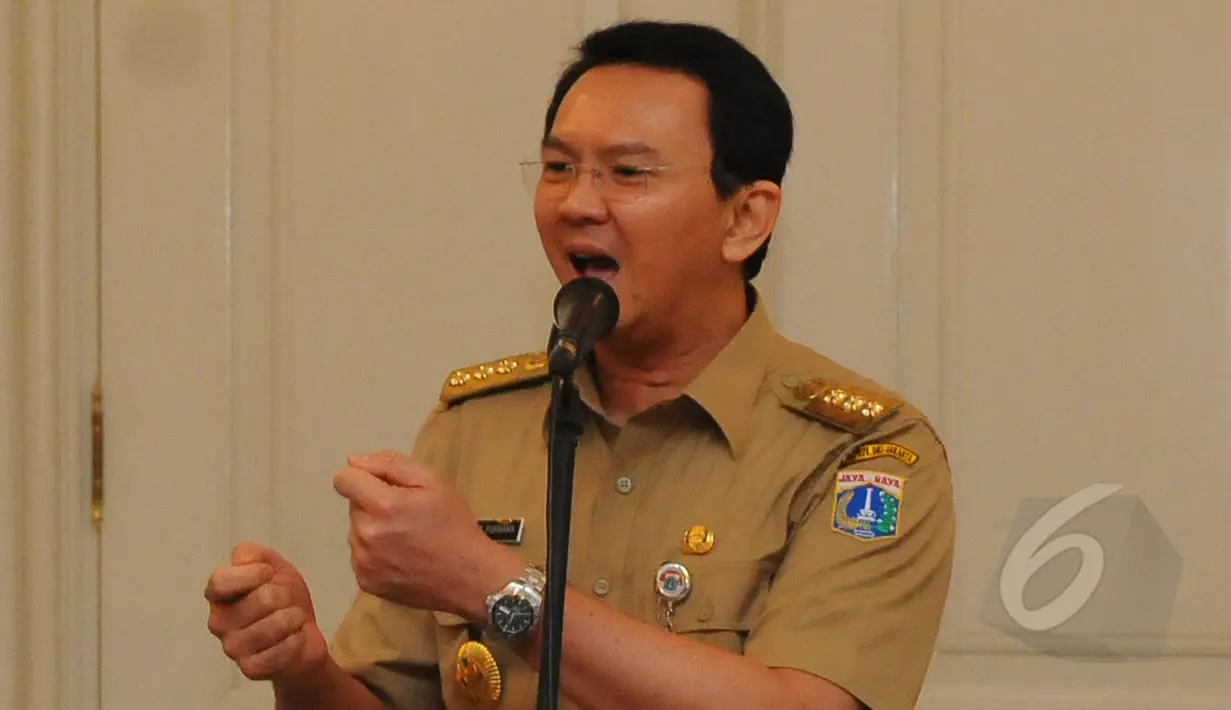 Gubernur DKI Jakarta Basuki Tjahaja Purnama.  (Liputan6.com/Herman Zakharia)