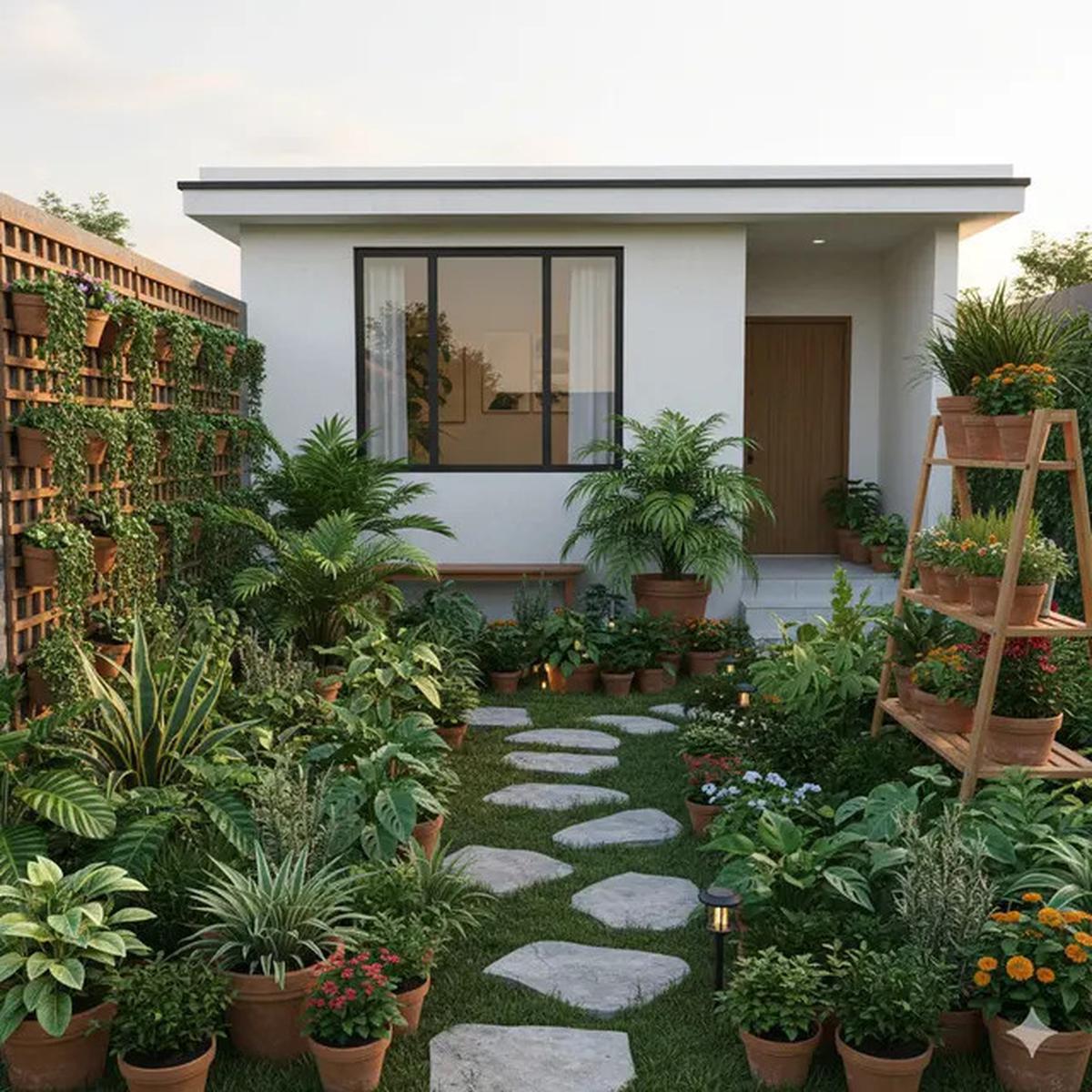 7 Rumah Sederhana Murah tapi Punya Taman Mini Cantik, Inspirasi Hunian Asri