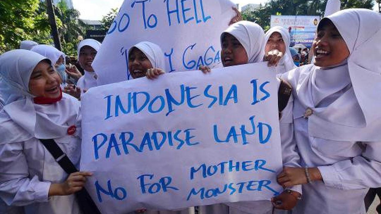 Demo FPI tolak konser Lady Gaga