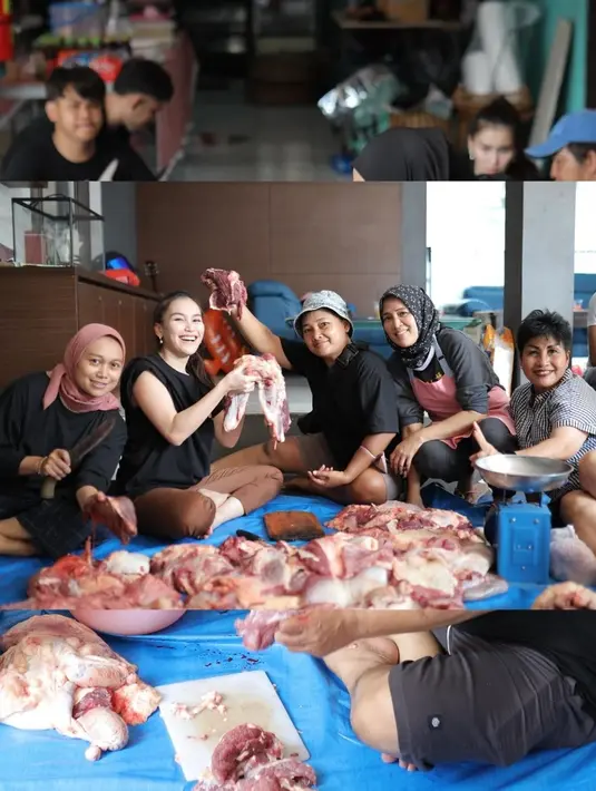 Tahun demi tahun, Ayu Ting Ting memang dikenal sederhana lewat momen bareng tetangga. Tak ditemani Ayah Ojak dan Umi Kalsum yang tengah ibadah haji, Ayu tetap ceria di tengah tetangga. (Liputan6.com/IG/@ayutingting92)