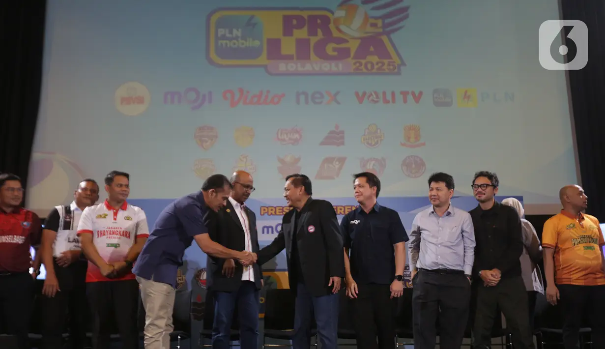 Bersama dengan MOJI, Vidio kembali menghadirkan “PLN Mobile Proliga 2025” yang dapat dinikmati oleh seluruh penggemar voli Indonesia. (Liputan6.com/Helmi Fithriansyah)