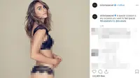 May Simón Lifschitz, model transgender yang tampil di iklan terbaru Victoria's Secret. (Screenshot Instagram @victoriassecret/https://www.instagram.com/p/B3cFkWwgMjg/Putu Elmira)