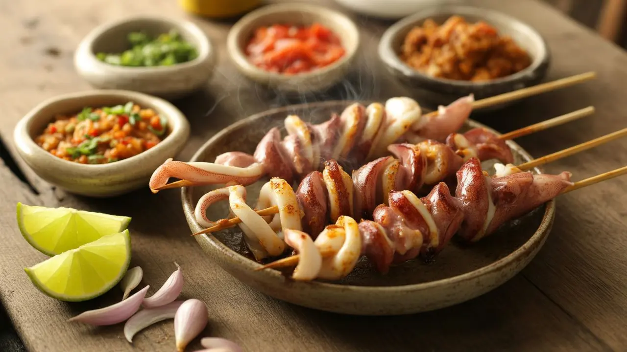 Resep Sate Cumi Sosis Goreng