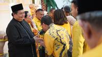 Ketua Umum Partai Golkar Airlangga Hartarto dalam acara  halal bihalal menyambut Idul Fitri 1444 H yang digelar DPP Golkar. (Foto: Dokumentasi Golkar).