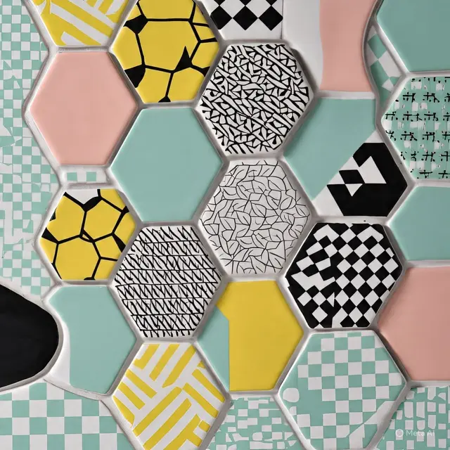 Model Keramik Hexagonal Kontemporer