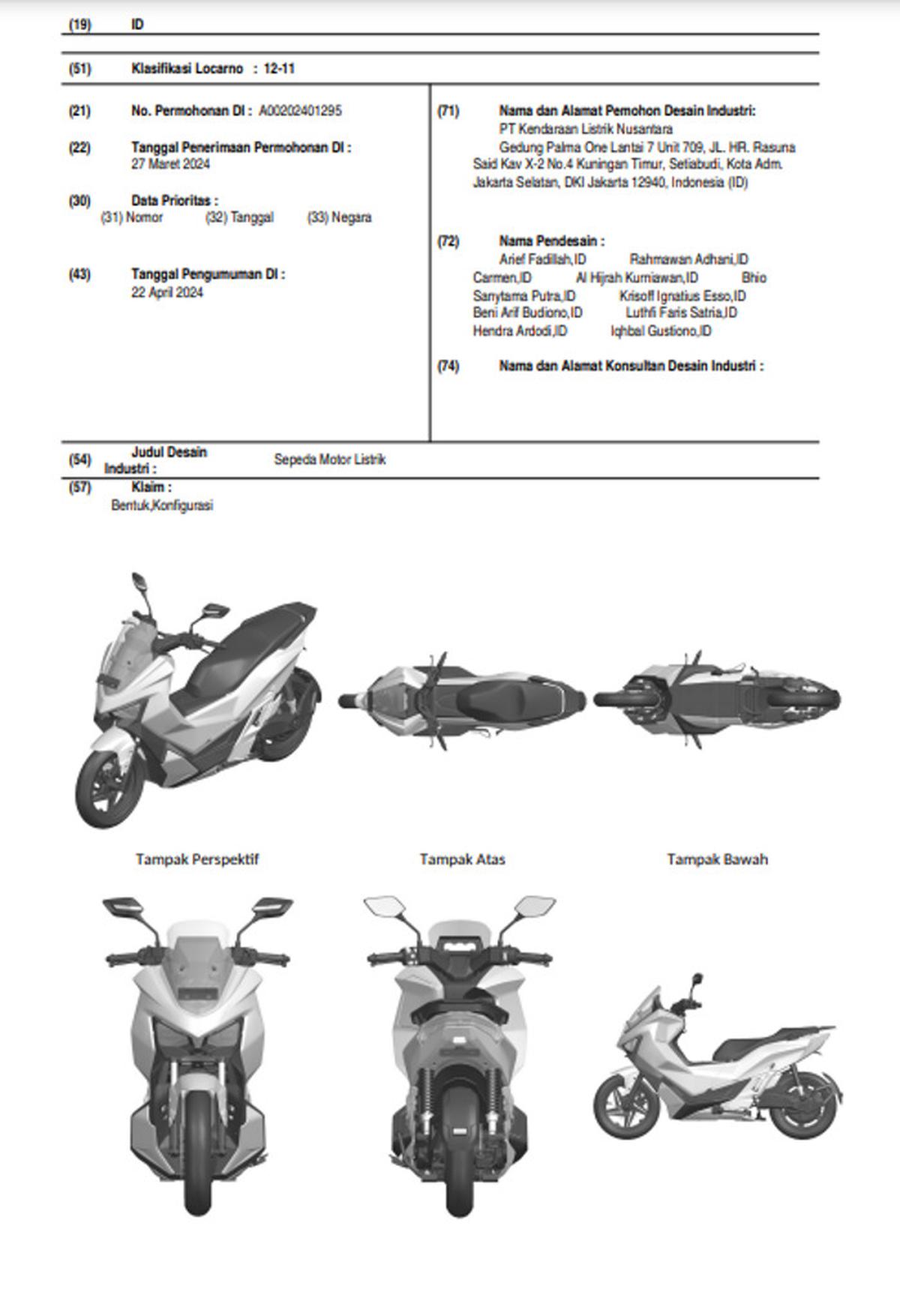 Desain baru motor listrik MAKA Motors