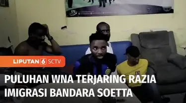 Petugas Imigrasi menangkap puluhan warga negara asing di sejumlah apartemen di Jakarta. Dimana sebagian besar dari WNA yang ditangkap, kedapatan tinggal di Indonesia tanpa dokumen keimigrasian.