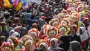 Tujuan festival Ngarot untuk melestarikan tradisi adat peninggalan leluhurnya. (Timur MATAHARI/AFP)