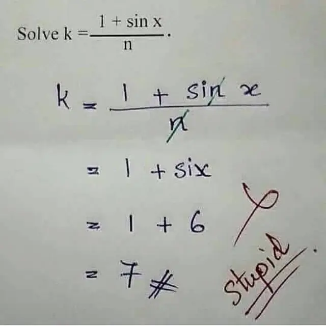 6 Rumus Matematika Buatan Murid Ini Bikin Dahi Guru Jadi Berkerut