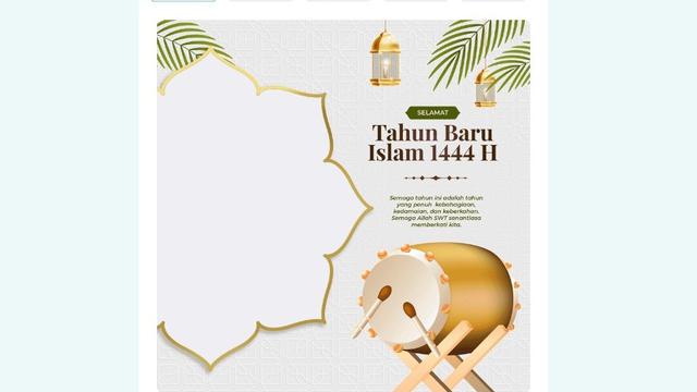 Twibbon Tahun Baru Islam 1444 Hijriah, 1 Muharram 2022.