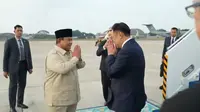 Momen Prabowo Antar Kepulangan PM Thailand