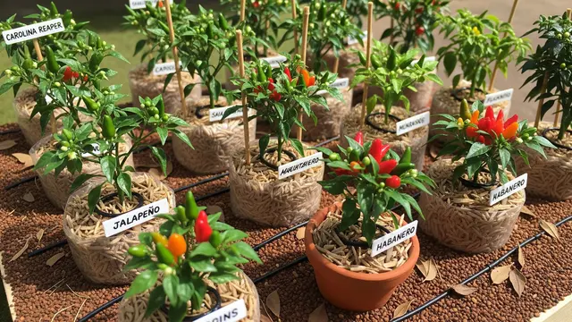 Model Kebun Cabai dengan Media Tanam Sekam