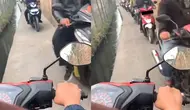 Viral video jalan selokan sempit yang ramai dijadikan jalan pintas (Sumber: Twitter/tanyarlfes)