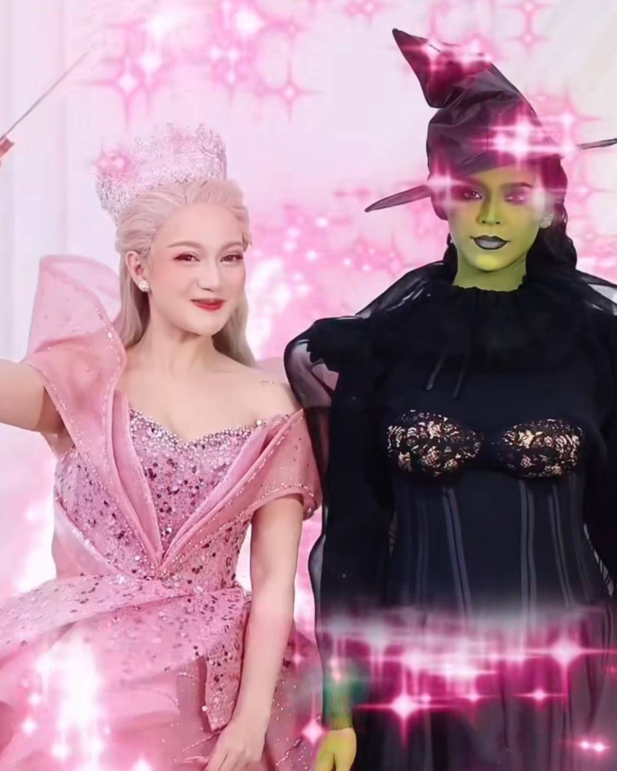7 Potret Nanda Arsyinta dan Jharna Bhagwani Hidupkan Glinda dan Elphaba dengan Sentuhan Nusantara