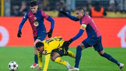 Kemenangan ini membuat Barcelona naik ke peringkat kedua klasemen sementara Liga Champions dengan torehan 15 poin dari enam pertandingan, berjarak tiga poin dari Liverpool di posisi pertama. (AP Photo/Martin Meissner)