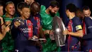 Gelar juara Ligue 1 ini juga menjadi yang ke-12 untuk PSG. (RANCK FIFE/AFP)