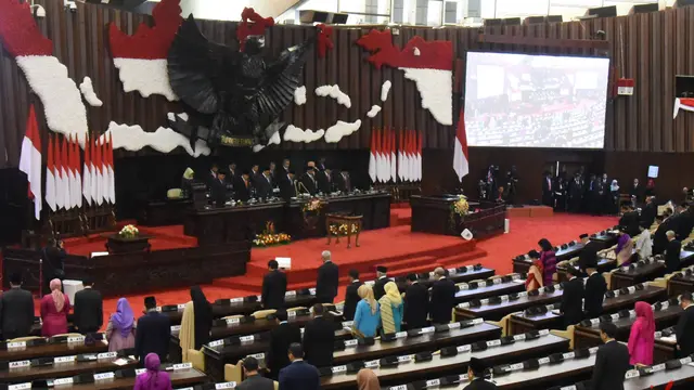 Majelis Permusyawaratan Rakyat (MPR) menggelar Sidang Paripurna Akhir Masa Jabatan periode 2014-2019 di Ruang Rapat Paripurna I Gedung Nusantara MPR/DPR/DPD RI, Jumat (27/9/2019).