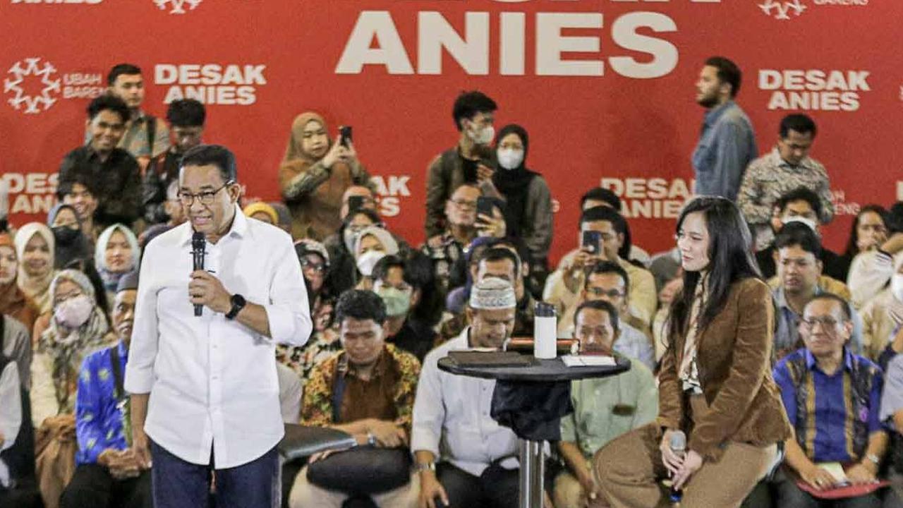 Salah satu acara 'Desak Anies' secara khusus mengundang tenaga kesehatan.