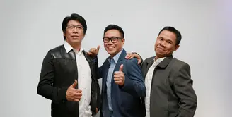 Grup Patrio yang digawangi Parto, Akrie dan Eko ini terkenal di dunia entertainment Indonesia pada era 90-an. (Galih W. Satria/Bintang.com)