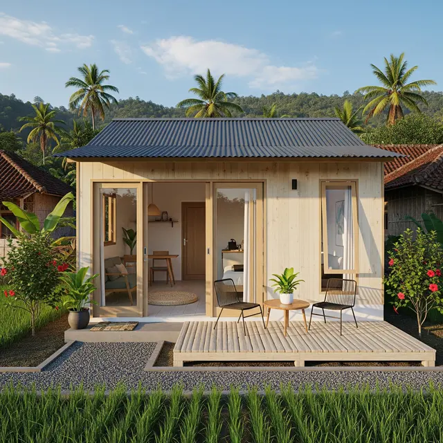 Inspirasi Rumah Murah di Desa Pinggir Ladang