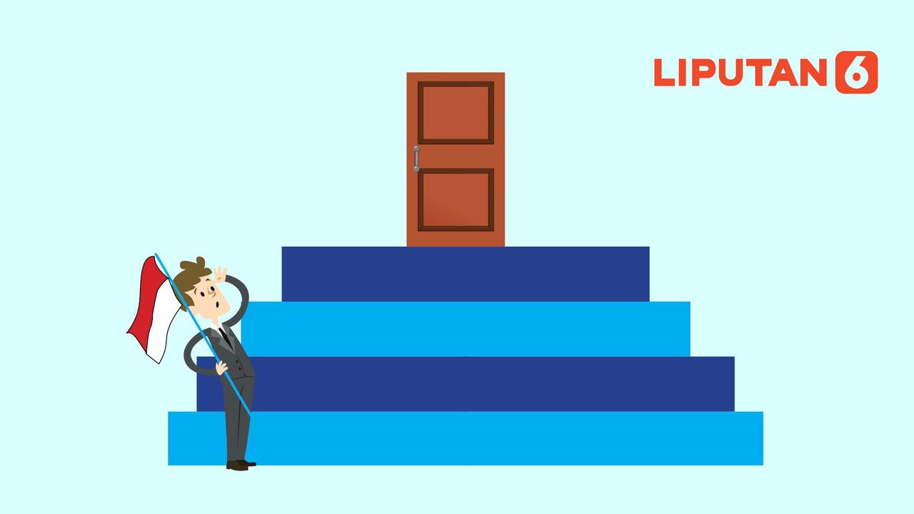 Banner Infografis Indonesia Turun Kelas Jadi Negara Menengah - Bawah. (Liputan6.com/Abdillah)