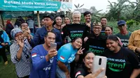Ganjar usai menghadiri kegiatan Petani Muda Keren di Desa Gobleg, Banjar, Buleleng, Bali, Sabtu (8/10/2022). (Istimewa)