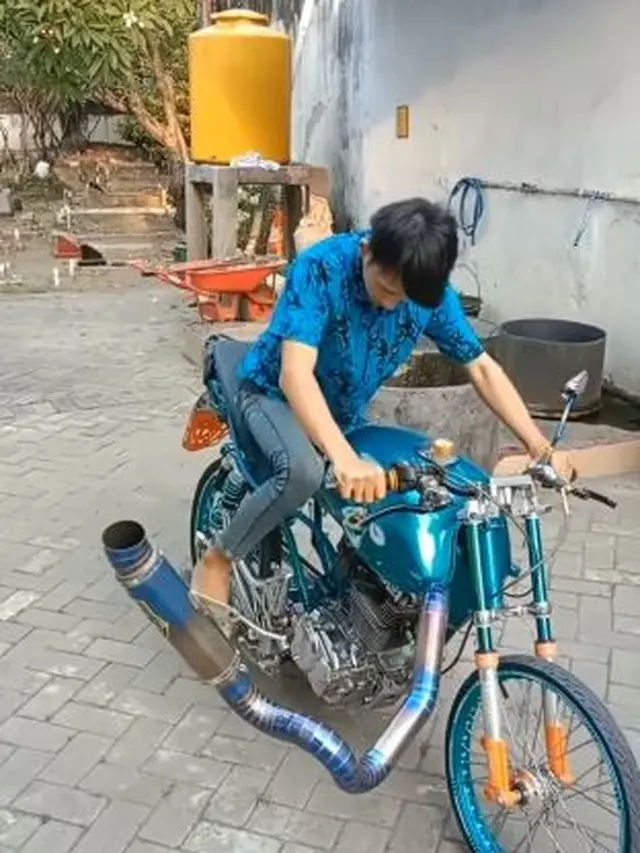 6 Modifikasi Knalpot Motor dengan Bentuk Nyeleneh, Enggak Habis Pikir