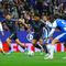 Pemain Real Madrid Jude Bellingham beraksi pada laga La Liga/Liga Spanyol antara Espanyol vs Madrid di Barcelona, Spanyol, Minggu, 3 Mei 2026. (AP Photo)